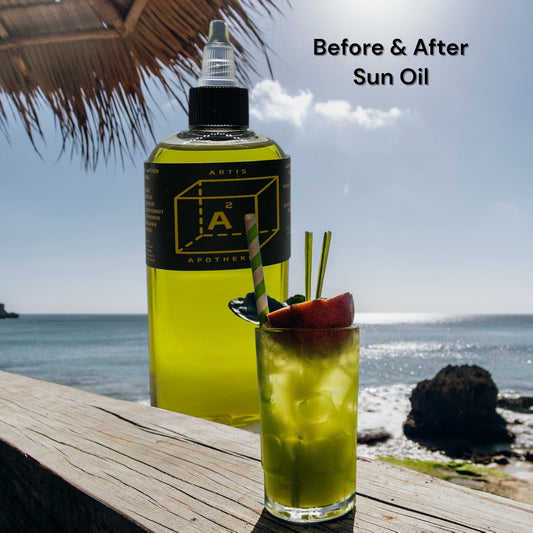 Before & After Sun Oil: Natural SPF & Bug Repellent!