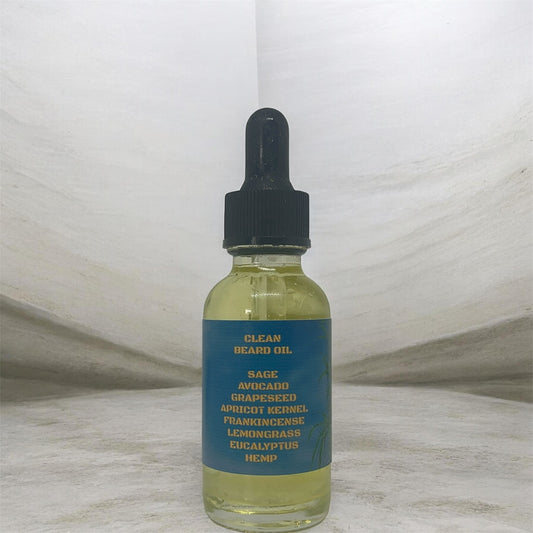 CLEAN BEARD OIL: Sebum Control, Beard & Scalp Treatment