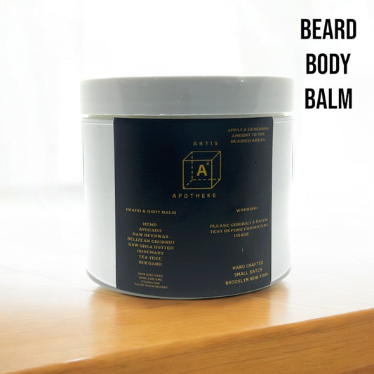 Beard & Body Balm- a moisturizing beard balm & sanitizing hand cream